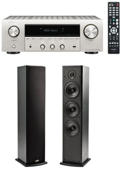 Denon DRA-800H + Polk T50, stříbrná/černá