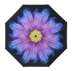 Blooming Brollies Dámský holový deštník Inside Out Purple Daisy Umbrella EDIOPUD
