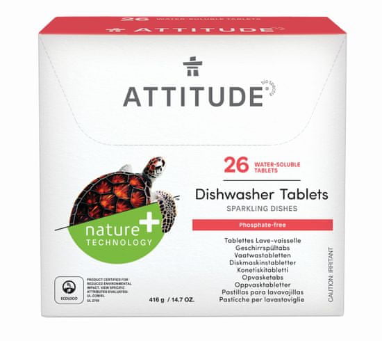 Attitude Tablety do myčky bez fosfátů (26 dávek)