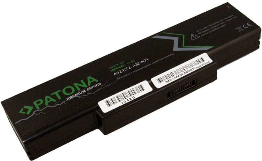 PATONA Baterie PREMIUM pro notebooky ASUS, A32-K72, 5200 mAh, Li-Ion, 11,1 V (PT2342)