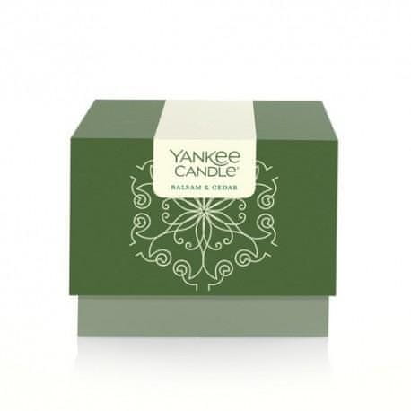 Yankee Candle Vonná svíčka 198 g Balsam & Cedar v dárkovém balení - limitovaná edice!
