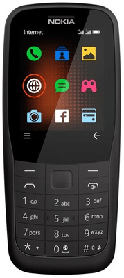 Nokia 220, tlačítkový hloupý telefon, Dual SIM, rychlý internet 4G