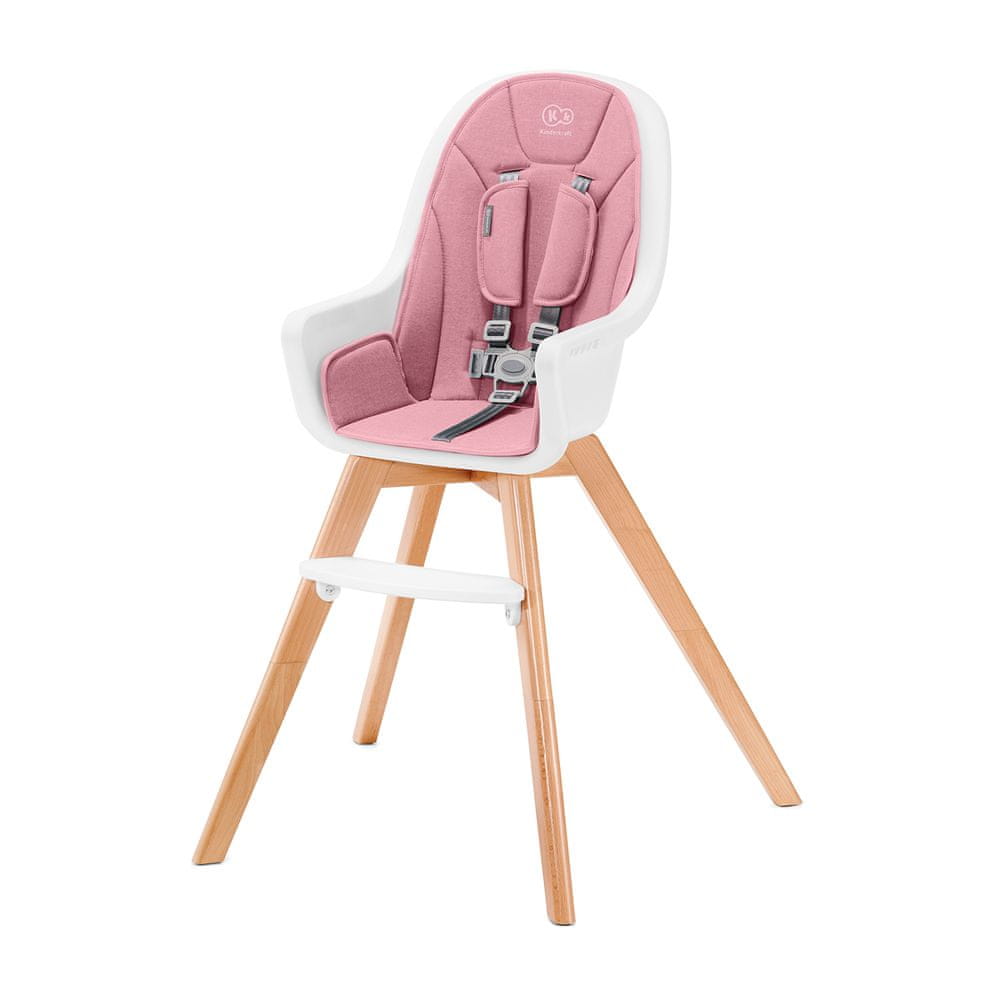 Kinderkraft jidelní židlička 2in1 TIXI pink