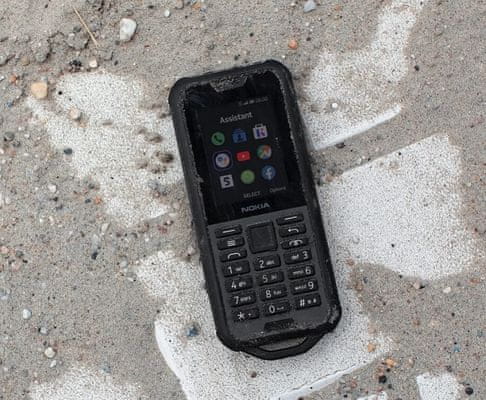 Nokia 800 Tough, GPS, aplikace, KaiOS, 4G LTE, rychlý internet, velkokapacitní baterie, dlouhá výdrž