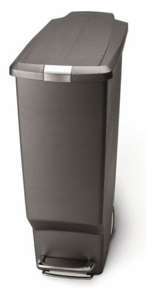 Simplehuman Pedálový odpadkový koš 40 l, šedý