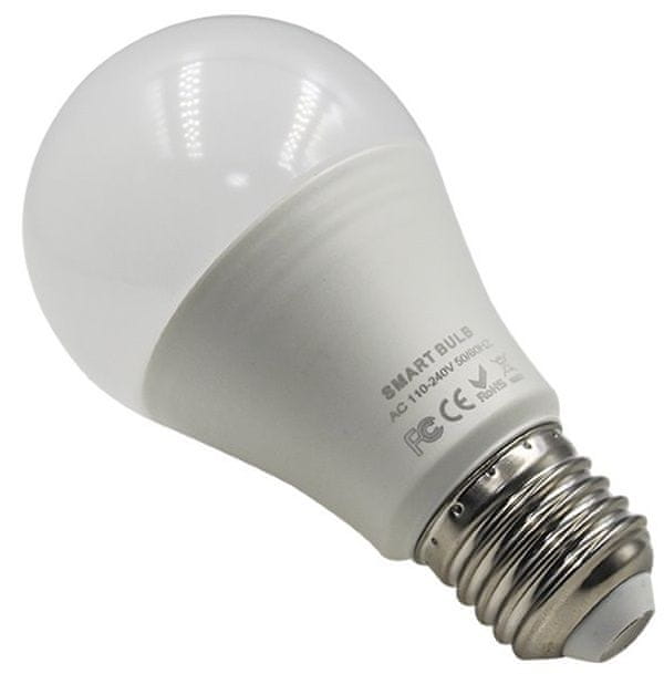 iQ-Tech SmartLife WB011, Wi-Fi LED žárovka E27, 110-240 V, 9 W, bílá - zánovní