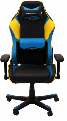 herní židle DXRacer OH/DE35/NYB (DE53/NBY) nostnost 130 kg tilt sklon opěradla podpora páteře