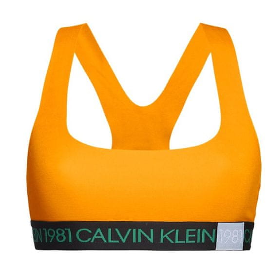 Calvin Klein Sportovní podprsenka QF5577E-1ZK oranžová - Calvin Klein