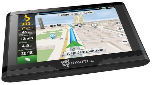 GPS navigace do auta Navitel E500 TCM Magnetic, mapy Evropy, Ruska, Ukrajiny, Kazachstánu a Běloruska, doživotní aktualizace map, slot na paměťovou kartu, vysílání RDS-TMC