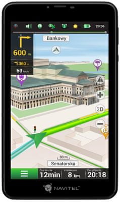 Automobilová GPS navigace Navitel T757 LTE, mapa Evropy, Ruska, Ukrajiny, Běloruska, Kazachstánu, doživotní aktualizace, do auta, magnetický držák. Bezdrátové nabíjení