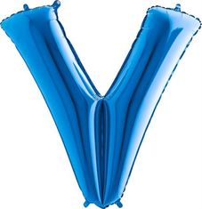 Grabo Nafukovací balónek písmeno V modré 102 cm 