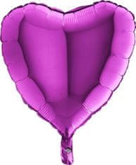 Grabo Nafukovací balónek fialové srdce 46 cm 