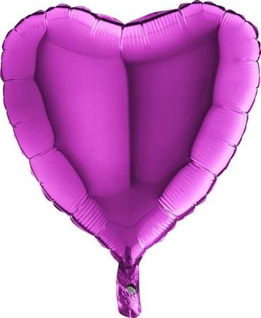 Grabo Nafukovací balónek fialové srdce 46 cm