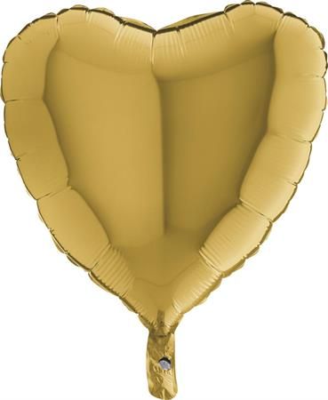 Grabo Nafukovací balónek zlaté srdce 46 cm -