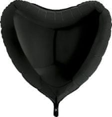 Nafukovací balónek černé srdce 91 cm 