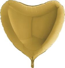 Nafukovací balónek zlaté srdce 91 cm 