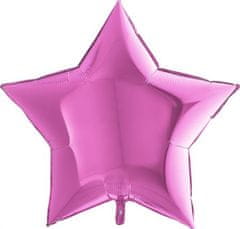 Grabo Nafukovací balónek růžová hvězda 91 cm 