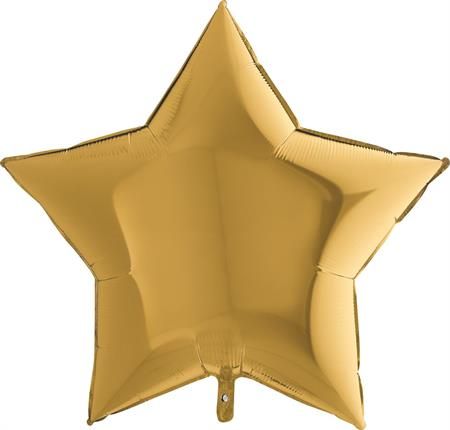 Grabo Nafukovací balónek zlatá hvězda 91 cm
