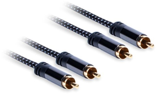 AQ Premium PA43015, kabel 2xRCA - 2xRCA, délka 1,5 m, xpa43015