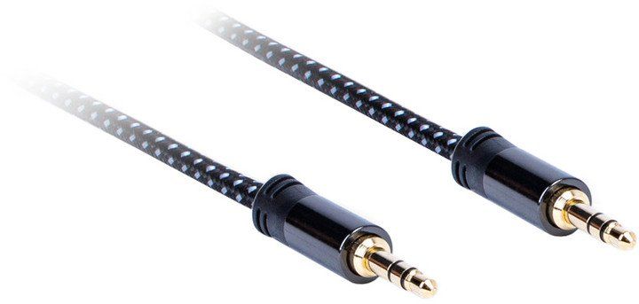 AQ Premium PA40007, kabel 3,5 mm Jack (M) - 3,5 mm Jack (M), délka 0,75 m, xpa40007