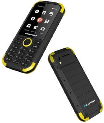 Blaupunkt Sand, odolný tlačítkový telefon, vodotěsný, IP68, dlouhá výdrž baterie, nárazuvzdorný
