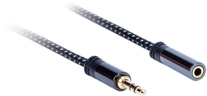 Levně AQ Premium PA41030, kabel prodlužovací 3,5 mm Jack (M) - 3,5 mm Jack (F), délka 3 m, xpa41030