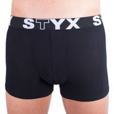 Styx Pánské boxerky sportovní guma nadrozměr černé (R960) - velikost 4XL