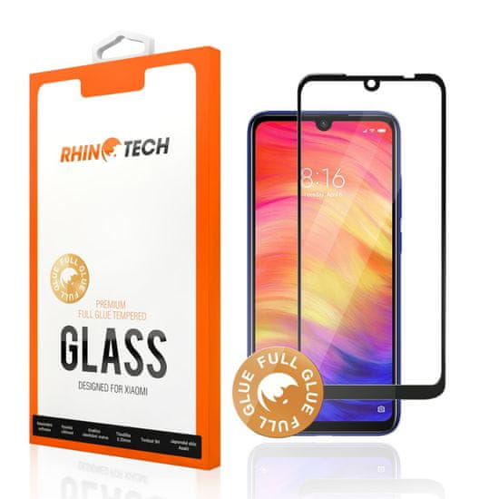 RhinoTech Tvrzené ochranné 2,5D sklo pro Xiaomi Mi 9, Full Glue, černá (RTX010)