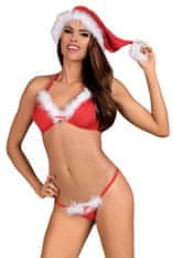 Obsessive Erotický kostým Santastic set, červená, L/XL