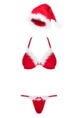 Obsessive Erotický kostým Santastic set, červená, L/XL