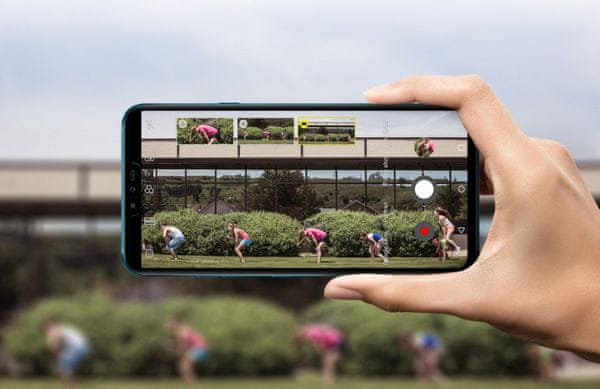 LG V40 ThinQ, trojitý fotoaparát, duálna selfie kamera, ultraširokouhlý, teleobjektív, hĺbka ostrosti, bokeh efekt