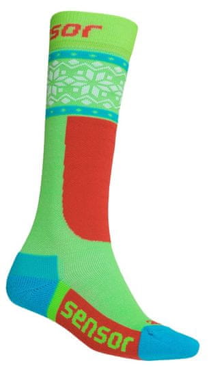 Sensor dětské ponožky THERMOSNOW NORWAY GREEN