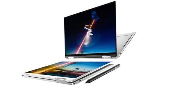 Notebook Dell XPS 13 2v1 Ultra HD displej vynikající jas dotyková obrazovka aktivní pero kreativita