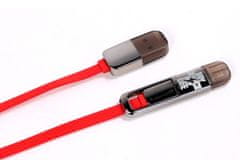 REMAX King-Kong micro-USB propojovací kabel 2v1 1m červený AA-1088