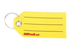 AHProfi Žluté Exclusive plastové visačky na klíče se závěsným kroužkem 500ks - 434080099