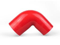 Escape6 Silikonové redukční koleno 90 stupňů s vnitřním průměrem 63 > 51 mm, barva: červená
