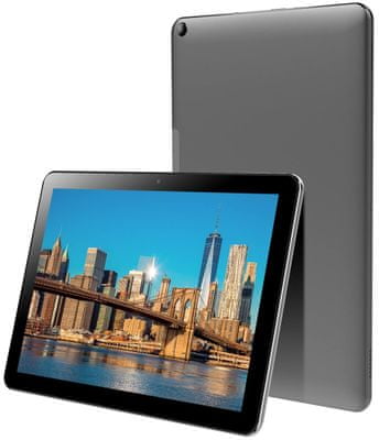 Tablet iGet SMART W103, Wi-Fi, štíhlý, kompaktní rozměry, velký displej, GPS, dlouhá výdrž baterie, odemykání obličejem, Android 9