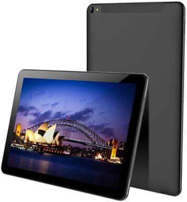 Tablet iGet SMART L103, LTE, štíhlý, kompaktní rozměry, velký displej, GPS, dlouhá výdrž baterie, odemykání obličejem, Android 9