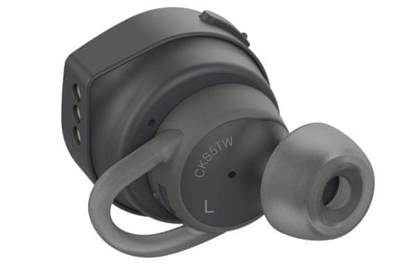 Plug-in sport fejhallgató audio-technica ath-cks5tw Bluetooth 5.0 2-rétegű víz- és verejtékálló IPx2 kihangosító mikrofon Qualcomm CVV 15h tartós töltő tok