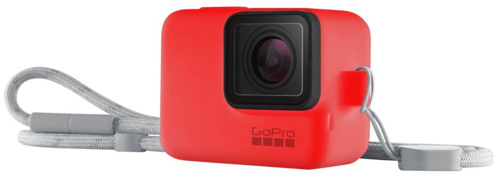 Levně GoPro Sleeve + Lanyard (silikonový obal červený) (ACSST-012)