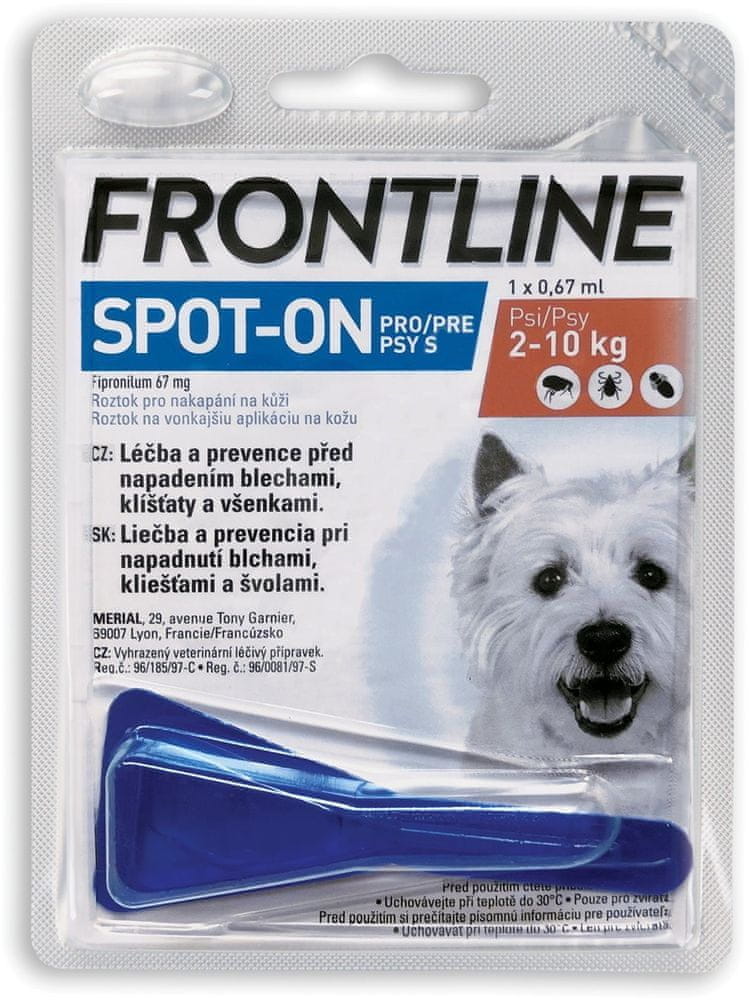 Levně Frontline spot on Dog S 1 x 0,67 ml