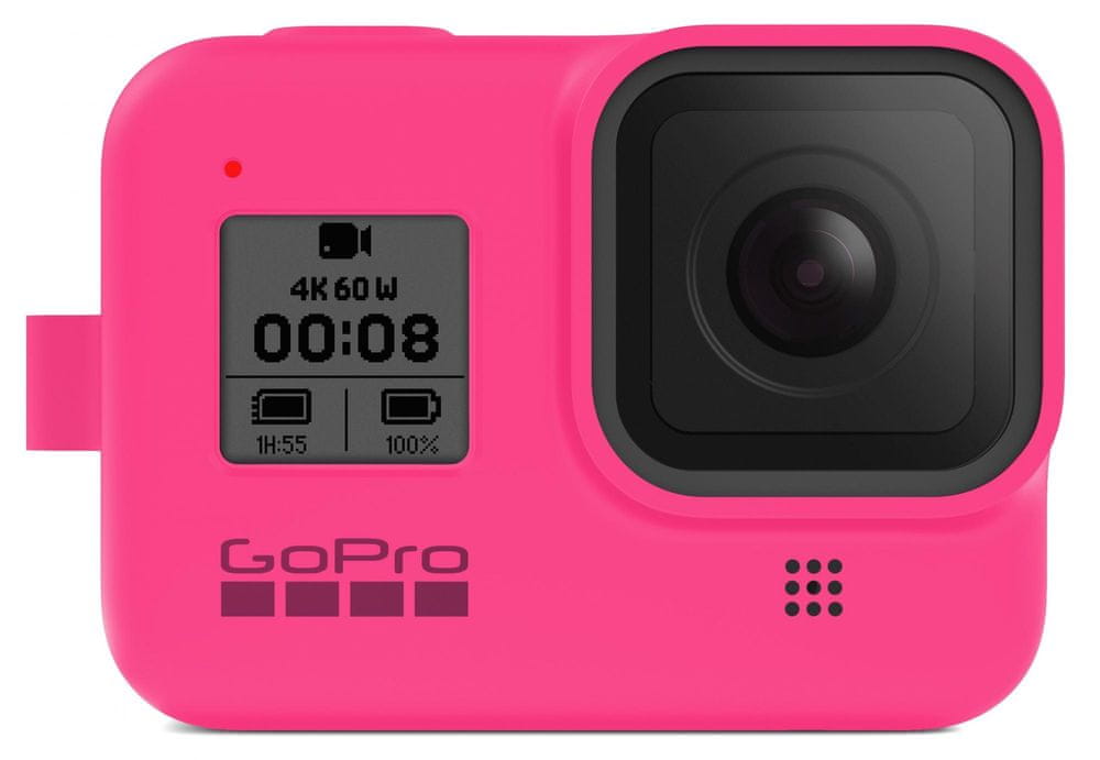 Levně GoPro Sleeve + Lanyard (HERO8 Black) neonově růžový (AJSST-007)