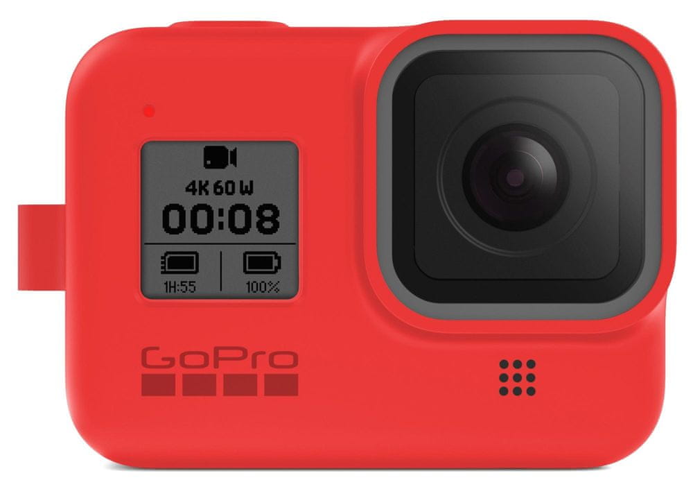 GoPro Sleeve + Lanyard (HERO8 Black) červený (AJSST-008)