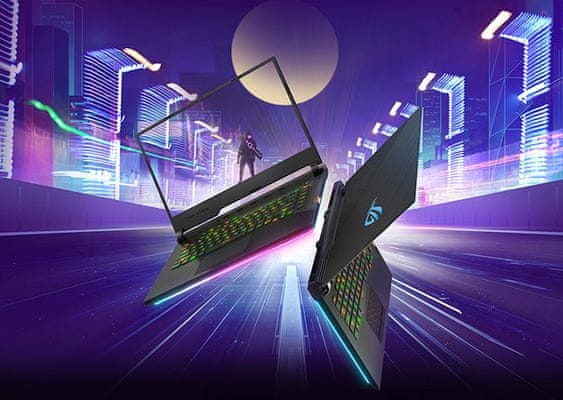 Herní notebook Asus ROG Strix Full HD výkonný procesor Intel Core 9. generace dedikovaná grafika NVIDIA GeForce RTX 2070 velká paměť velká RAM