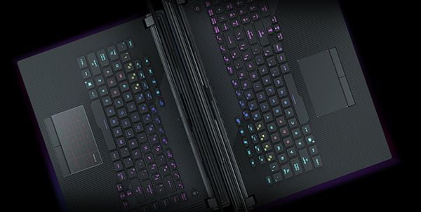 Herný notebook Asus ROG Strix 15,6 palca farebne podsvietená klávesnica anti-ghosting RGB