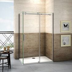 Sprchový kout DIAMOND 110 x70 cm L/P varianta včetně sprchové vaničky z litého mramoru