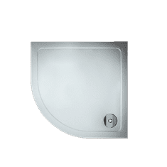 H K Čtvrtkruhový sprchový kout DIAMOND S4 90 cm s dvoudílnými posuvnými dveřmi L/P varianta včetně sprchové vaničky z litého mramoru