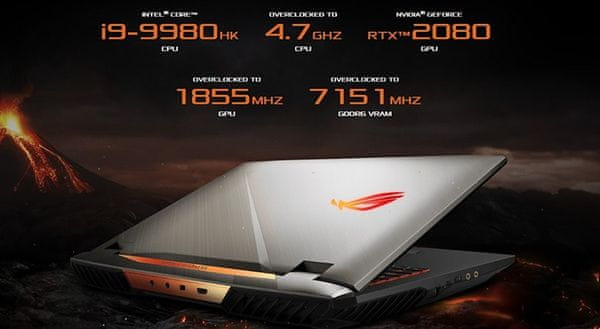 Herný notebook Asus ROG Beast (G703GXR-EV013R)  herná grafika NVIDIA GeForce RTX maximálny výkon