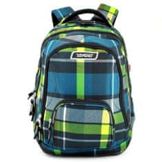Target Školní batoh 2v1 , Žluto-modrý se vzorem