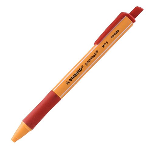 Stabilo Kuličkové pero , Pointball, 0.5 mm, červené